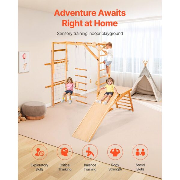 VEVOR Indoor Spielplatz Klettergerüst (8 in 1) – Bild 5