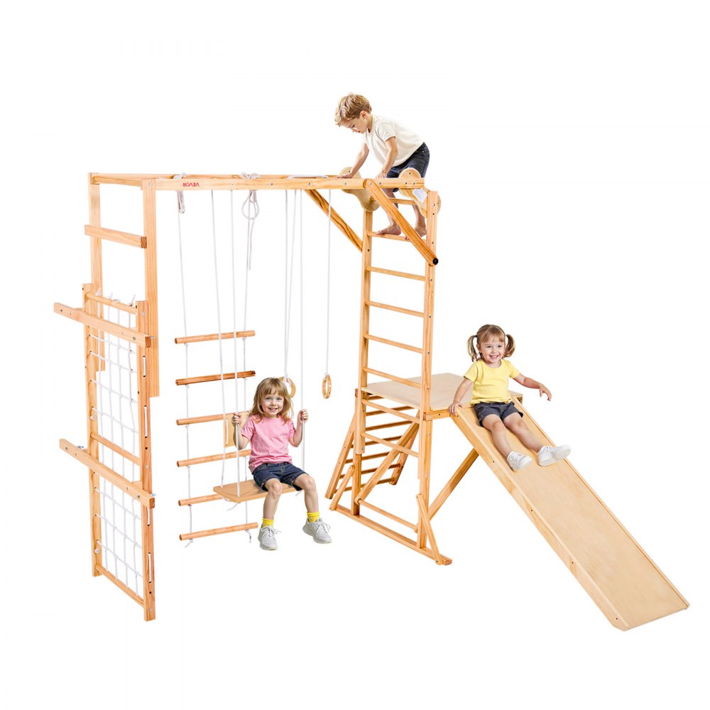 VEVOR Indoor Spielplatz Klettergerüst (8 in 1)