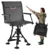 VEVOR Faltstuhl Campingstuhl Anglerstuhl mit Armlehnen & Stahlrahmen & verstellbarer Beine Klappstuhl