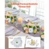 VEVOR Kunstblumen, 10 Stück, 240x240x120 mm, künstliche Blumenkugeln, Rosenarrangements für Hochzeiten – Bild 2