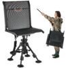VEVOR Faltstuhl Campingstuhl Anglerstuhl mit Stahlrahmen, 420-625 mm (Sitzhöhe) für Picknick Garten Outdoor