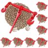 VEVOR Ratschenspanner mit Zurrketten G80 10 mm x 3 m, 8er-Set, Spannkraft 4173 kg VEVOR Ratschenspanner mit Zurrketten G80 10 mm x 3 m, 8er-Set, Spannkraft 4173 kg