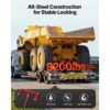 VEVOR Ratschenspanner mit Zurrketten G80 10 mm x 3 m, 8er-Set, Spannkraft 4173 kg – Bild 2 VEVOR Ratschenspanner mit Zurrketten G80 10 mm x 3 m, 8er-Set, Spannkraft 4173 kg – Bild 2