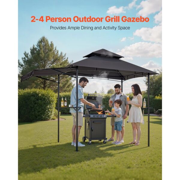 VEVOR Grillpavillon, 2430x1500x500mm, 2-stufige BBQ-Gazebo-Überdachung – Bild 2