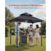 VEVOR Grillpavillon, 2430x1500x500 mm, 2-stufige BBQ-Gazebo-Überdachung – Bild 2