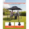 VEVOR Grillpavillon, 2430x1500x500 mm, 2-stufige BBQ-Gazebo-Überdachung – Bild 4