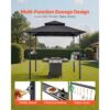 VEVOR Grillpavillon, 2430x1500x500 mm, 2-stufige BBQ-Gazebo-Überdachung – Bild 5