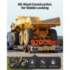 VEVOR Ratschenspanner mit Zurrketten G80 10 mm x 62 cm, 2er-Set, Tragkraft 4173 kg – Bild 2