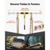 VEVOR Ratschenspanner mit Zurrketten G80 10 mm x 6,1 m, 4er-Set, Spannkraft 4173 kg – Bild 3 VEVOR Ratschenspanner mit Zurrketten G80 10 mm x 6,1 m, 4er-Set, Spannkraft 4173 kg – Bild 3