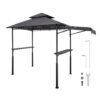 VEVOR Grillpavillon, 2430x1500x500mm, 2-stufige BBQ-Gazebo-Überdachung