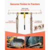 VEVOR Ratschenspanner 3628 kg, Spannzurrketten G80, Holzfällerei (4er-Pack) – Bild 3