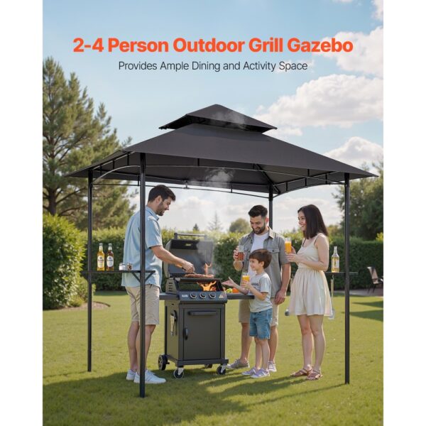 VEVOR Grillpavillon, 2430x1500x500 mm, 2-stufige BBQ-Gazebo-Überdachung – Bild 2
