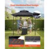 VEVOR Grillpavillon, 2430x1500x500 mm, 2-stufige BBQ-Gazebo-Überdachung – Bild 3