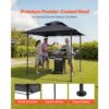 VEVOR Grillpavillon, 2430x1500x500 mm, 2-stufige BBQ-Gazebo-Überdachung – Bild 4