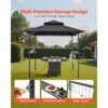 VEVOR Grillpavillon, 2430x1500x500 mm, 2-stufige BBQ-Gazebo-Überdachung – Bild 5