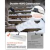 VEVOR Schneeschaufel, 76 cm Schneeschieber mit ergonomischem Griff, Klinge aus HDPE-Kunststoff – Bild 3