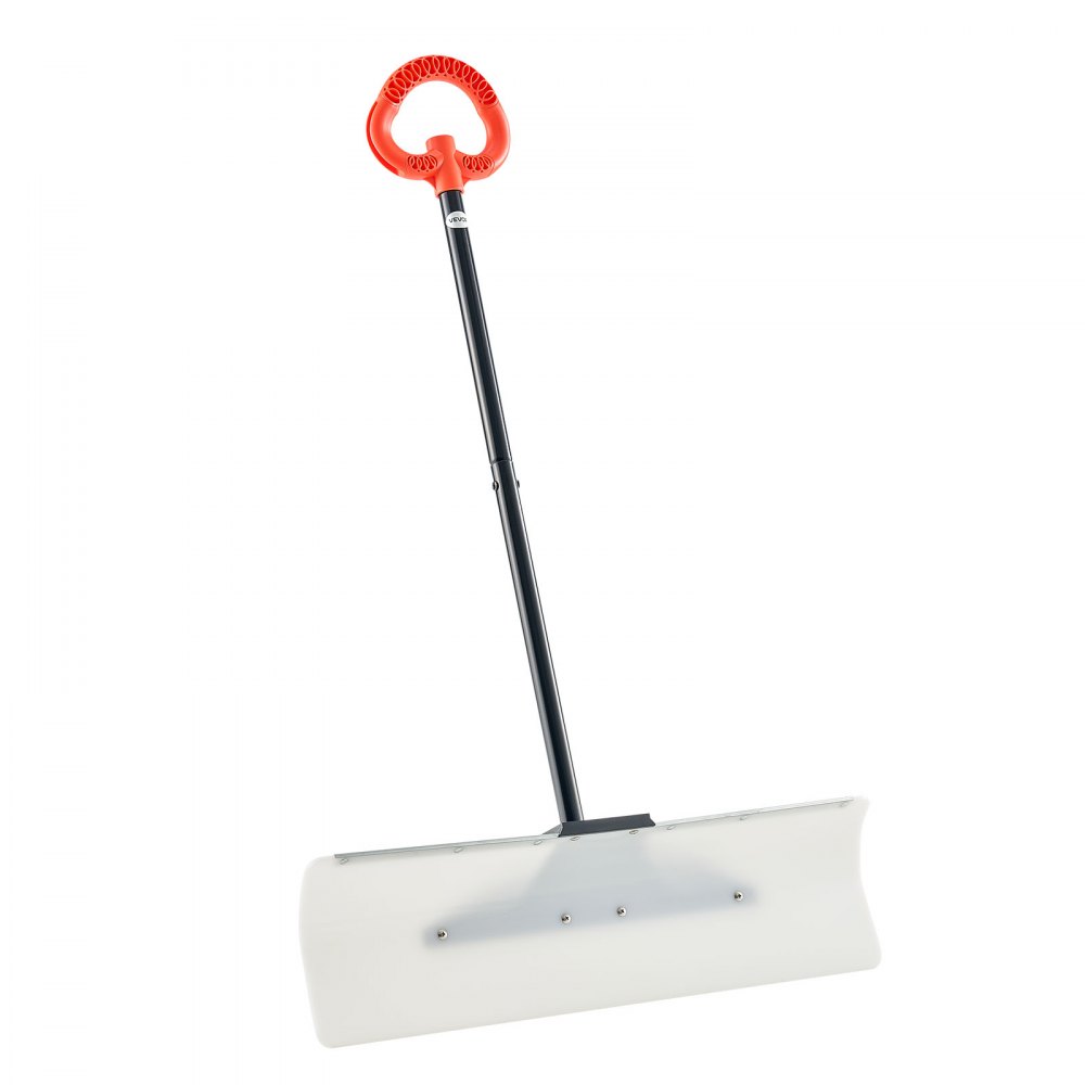 VEVOR Schneeschaufel, 76 cm Schneeschieber mit ergonomischem Griff, Klinge aus HDPE-Kunststoff