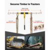VEVOR Ratschenspanner mit Zurrketten G80 8 mm x 3 m, 2er-Set, Spannkraft 3629 kg – Bild 3