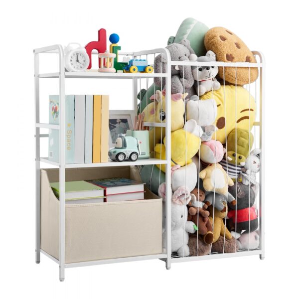 VEVOR Kinderbücherregal mit Spielzeugaufbewahrung, 2-stöckiges Bücherregal mit Stoffspielzeugtruhe VEVOR Kinderbücherregal mit Spielzeugaufbewahrung, 2-stöckiges Bücherregal mit Stoffspielzeugtruhe