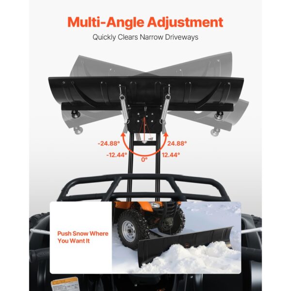 VEVOR Schneeschild, 1524x385 mm Universal-Schneepflug, 3 Montageoptionen – Bild 3