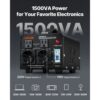 VEVOR Spannungswandler-Transformator, 1500VA, Konvertierung von 110 V auf 220 V & von 220 V auf 110 V – Bild 4
