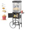 VEVOR Popcornmaschine Popcornautomat mit Kessel & Wagen, 800 W kommerzieller Popcornmaker, 1 Portionierer VEVOR Popcornmaschine Popcornautomat mit Kessel & Wagen, 800 W kommerzieller Popcornmaker, 1 Portionierer