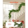 VEVOR Weihnachtsgirlande, 1524 mm, realistische Norfolk-Kieferngirlande – Bild 5 VEVOR Weihnachtsgirlande, 1524 mm, realistische Norfolk-Kieferngirlande – Bild 5