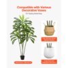 VEVOR Künstlicher Dracaena-Baum, 1,8 m, tropische Pflanzen mit weißem, hohem Pflanzgefäß – Bild 5