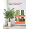 VEVOR Künstliche Areca-Palme, 1,52 m, künstliche tropische Palmenpflanzen mit weißem Pflanzgefäß – Bild 2