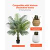 VEVOR Künstliche Areca-Palme, 1,52 m, künstliche tropische Palmenpflanzen mit weißem Pflanzgefäß – Bild 5
