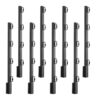 VEVOR Übersteigschutz Zaunerhöhung, 8er-Pack. Stacheldrahtarm 605x75x45 mm, Stacheldrahthalter aus Stahl