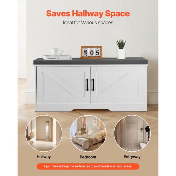 VEVOR Schuhregalbank Schuhbank (1000 x 355 x 460 mm), Schuhregal (136 kg belastbar) – Bild 5 VEVOR Schuhregalbank Schuhbank (1000 x 355 x 460 mm), Schuhregal (136 kg belastbar) – Bild 5