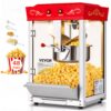 VEVOR Popcornmaschine mit Edelstahlkessel, 800 W kommerzieller Popcornmaker, 48 Tassen pro Ladung