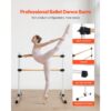 VEVOR Ballettstange Tanzstange freistehende Doppelstange, Gleichgewichtstraining, Entspannungsübungen – Bild 3