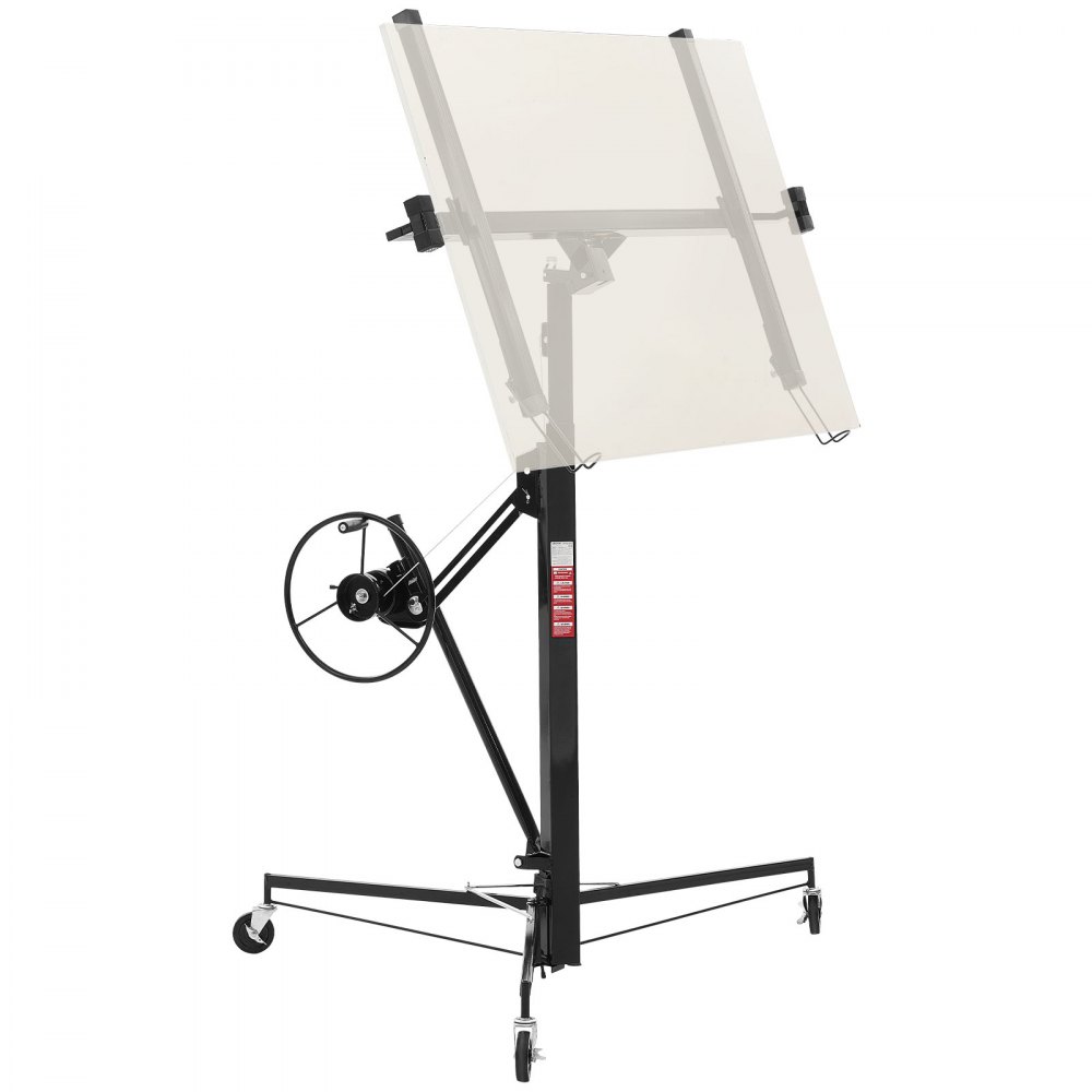 VEVOR Plattenheber bis max. 68 kg, 3353 mm Höhe, Gipskartonheber mit verstellbarem Teleskoparm