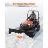 VEVOR Schneeschild, 1220x385 mm Universal-Schneepflug, 3 Montageoptionen – Bild 2