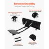 VEVOR Schneeschild, 1220x385 mm Universal-Schneepflug, 3 Montageoptionen – Bild 5