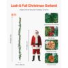 VEVOR Weihnachtsgirlande, 2750 mm künstliche Tannengirlande mit Lichterkette, Tannennadeln – Bild 2 VEVOR Weihnachtsgirlande, 2750 mm künstliche Tannengirlande mit Lichterkette, Tannennadeln – Bild 2