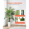 VEVOR Künstliche Areca-Palme, 1,52 m, tropische Kunstpalme mit weißem, hohem Pflanzgefäß – Bild 2