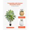 VEVOR Künstlicher Dracaena-Baum, 1,52 m, tropische Pflanzen mit weißem – Bild 5