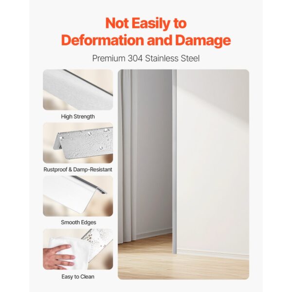 VEVOR Kantenschutz für Wand, 25 x 25 x 1217 mm, 10er-Pack Winkelprofil – Bild 3