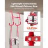 VEVOR Feuerleiter, 15 m, einziehbare Rettungsleiter max. 453,6 kg, 5-6 Stockwerke – Bild 4