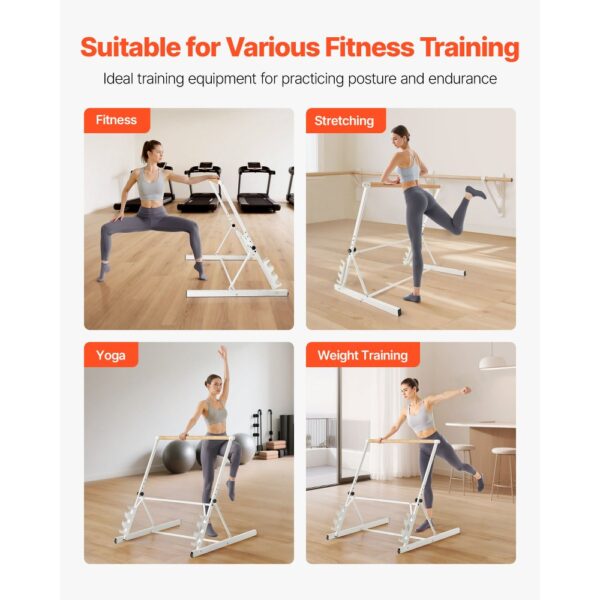 VEVOR Ballettstange Tanzstange, Gleichgewichtstraining, Entspannungsübungen – Bild 5