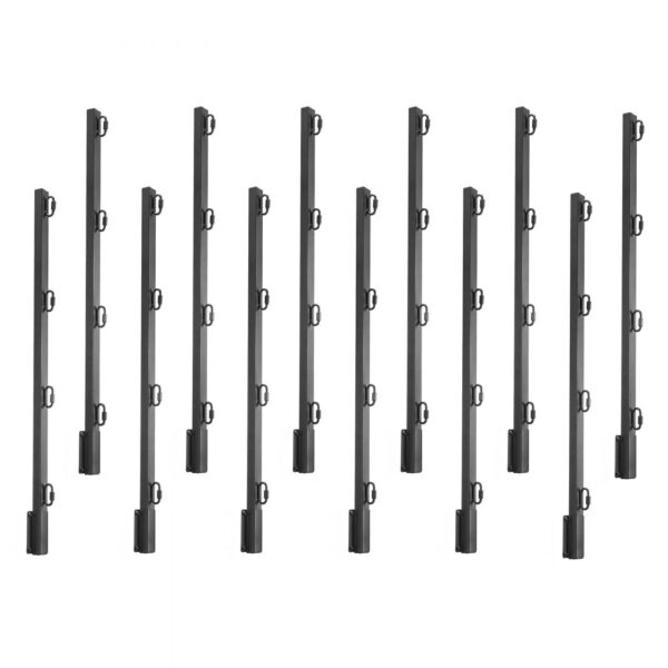 VEVOR Übersteigschutz Zaunerhöhung, 12er-Pack. Stacheldrahtarm 815x75x45 mm, Stacheldrahthalter aus Stahl