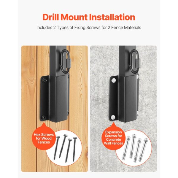 VEVOR Übersteigschutz Zaunerhöhung, 12er-Pack. Stacheldrahtarm 815x75x45 mm, Stacheldrahthalter aus Stahl – Bild 5