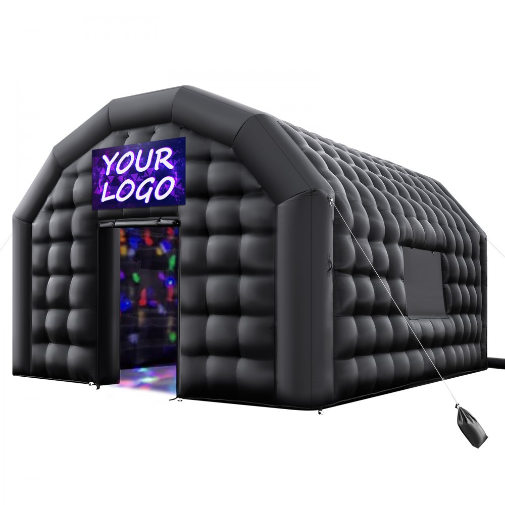 VEVOR Aufblasbares Partyzelt 5,4x5x4,25 m, Pavillon Hochzeitszelt mit 680W Gebläse, Sandsack