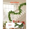 VEVOR Weihnachtsgirlande, 2750 mm, realistische Norfolk-Kieferngirlande – Bild 5