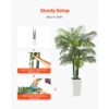 VEVOR Künstliche Areca-Palme, 1,8 m, künstliche tropische Palmenpflanzen mit weißem – Bild 4