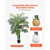 VEVOR Künstliche Areca-Palme, 1,8 m, künstliche tropische Palmenpflanzen mit weißem – Bild 5