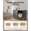 VEVOR Katzenschrank, 700x450x545 mm, Katzentoilette mit Metallbeinen & -griff – Bild 4
